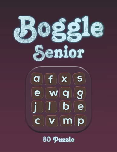 A senior playing a game of Boggle