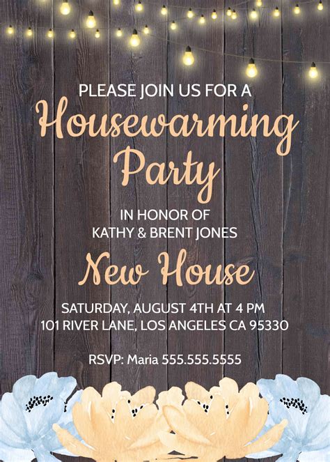 Bohemian Housewarming Party Invitation