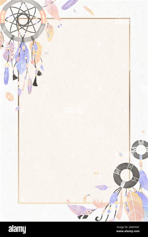 Boho chic border template