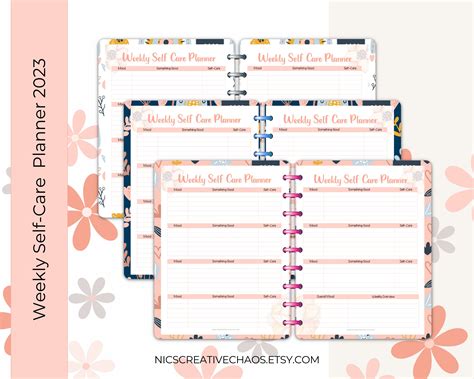 Boho chic planner template