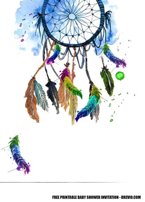 Boho Dreamcatcher Template