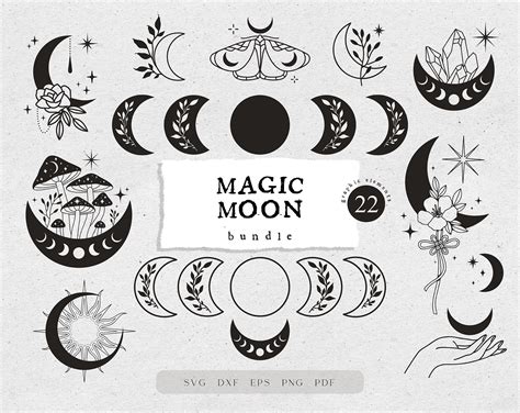 Boho Moon Phase Template