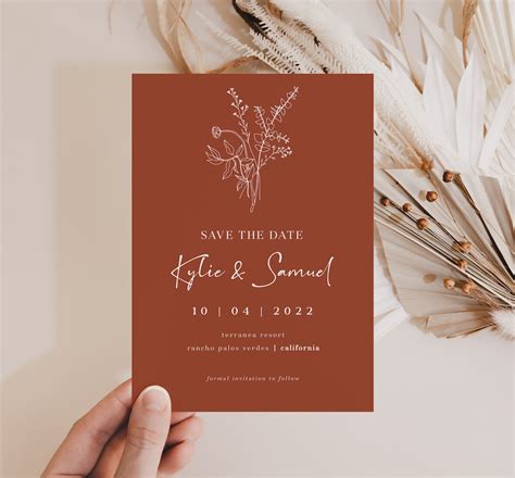 Boho Save the Date Templates