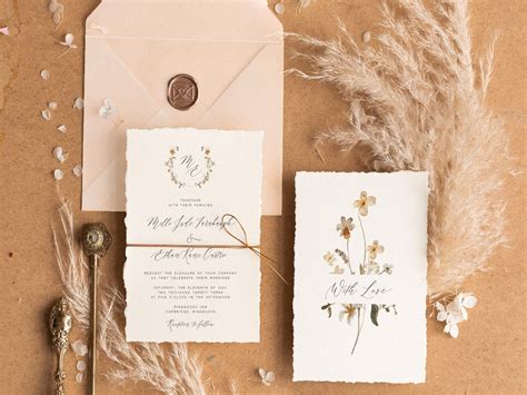 Boho Wedding Invitation Ideas