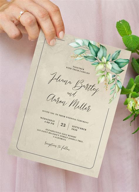 Boho Wedding Invitation Image 1