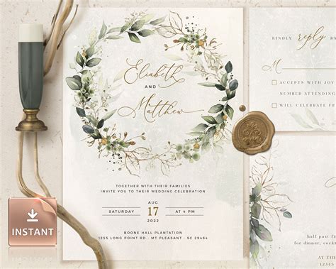 Boho Wedding Invitation Image 7