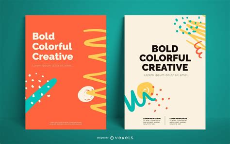 Bold and colorful presentation template