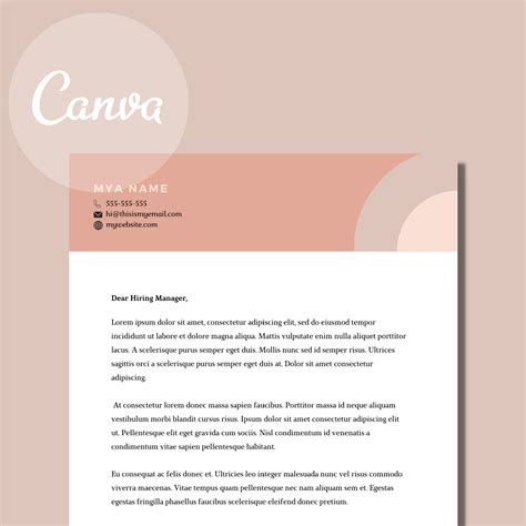 bold colorful cover letter template