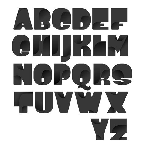 Bold Letters Alphabet Templates