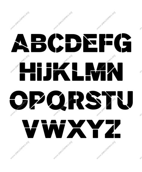 Bold Stencil Letters