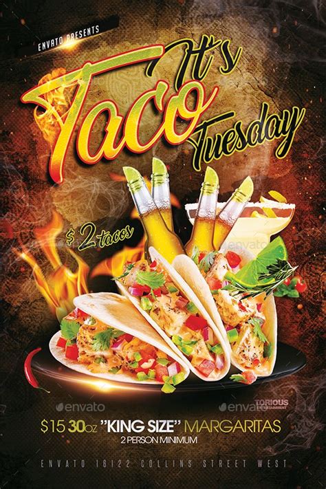 Bold Taco Tuesday Flyer Template