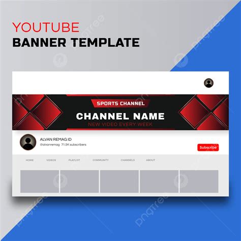 Bold Typography YouTube Banner Template