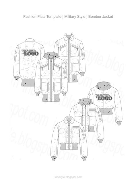 Bomber Jacket Template Example 1