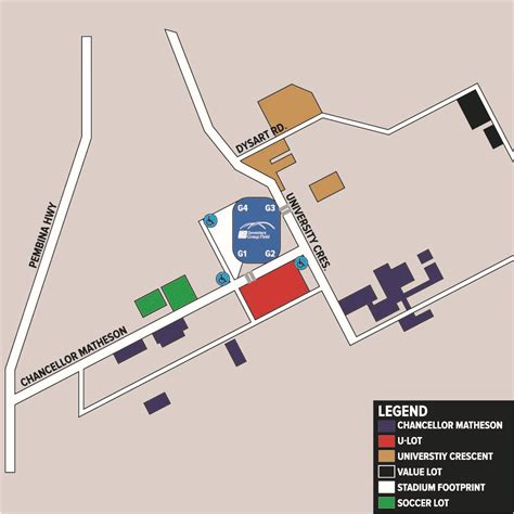 Bombers Park and Ride map