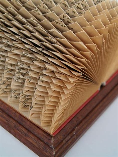 Geometric Book Folding Pattern