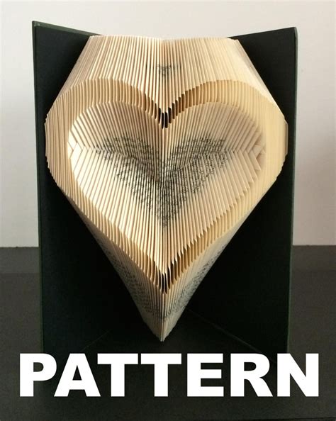 Book Folding Heart Pattern