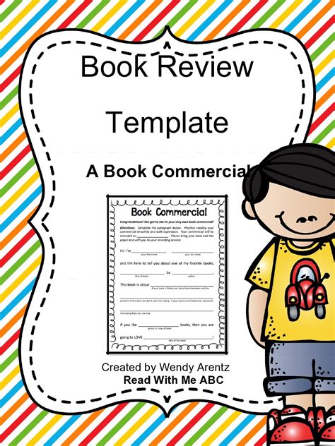 Book review template design ideas