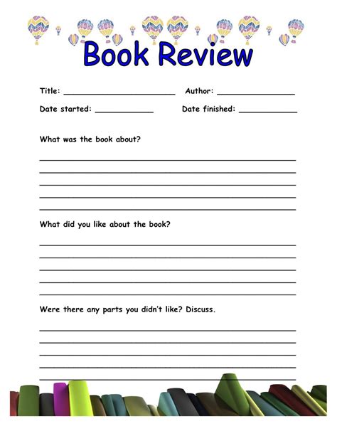 Book Review Templates