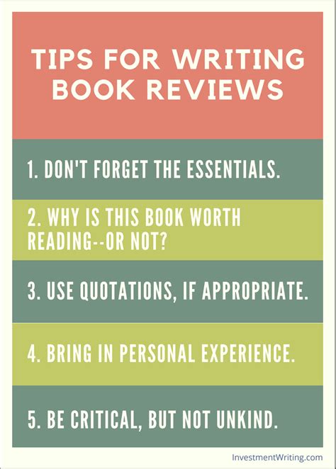 Book Review Writing Tips