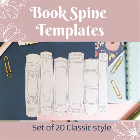 Book spine template