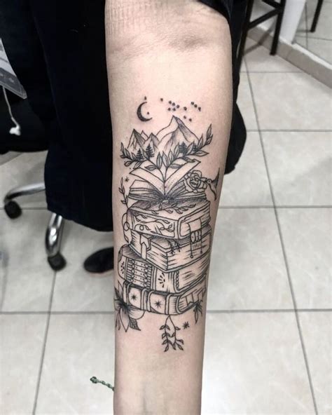 Book tattoo art