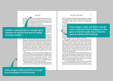 Book template margin