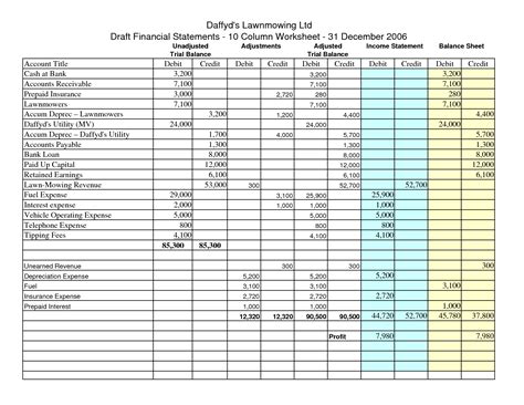 Bookkeeper Template