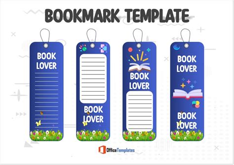 Designing a double-sided bookmark template in Microsoft Word