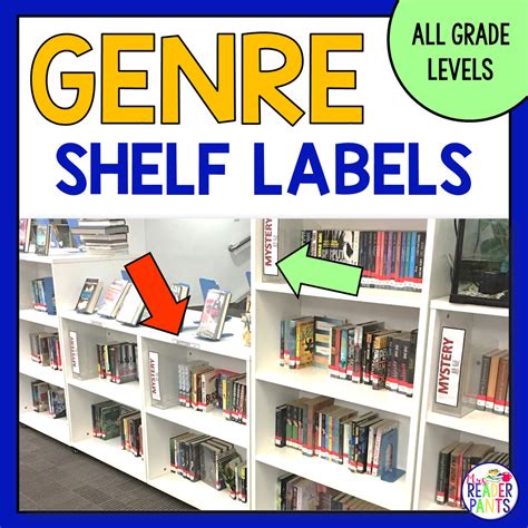 Bookshelf printable labels