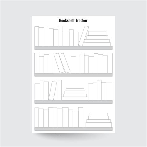 Bookshelf printables for students