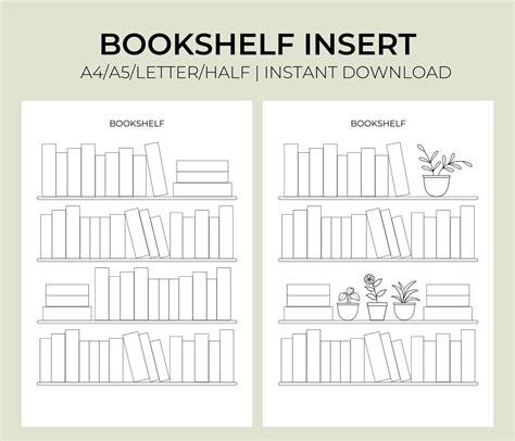 Bookshelf template