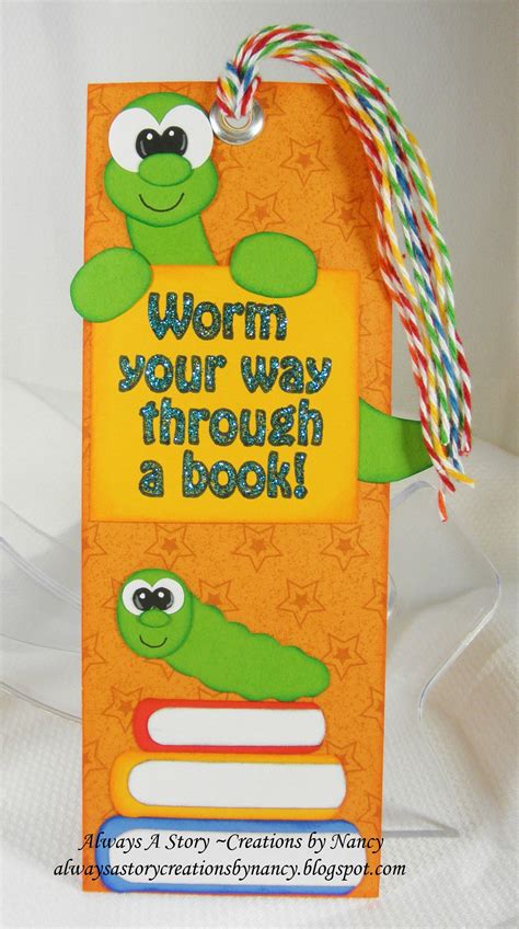 Bookworm Bookmark Binder Printable