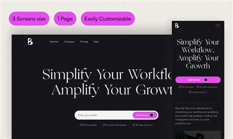 Boomify Responsive Landing Page Template