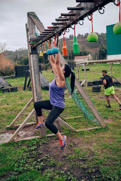 Boot camp participants exercising outdoors