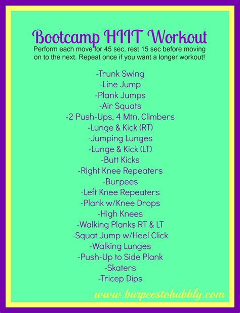 Boot camp men HIIT training