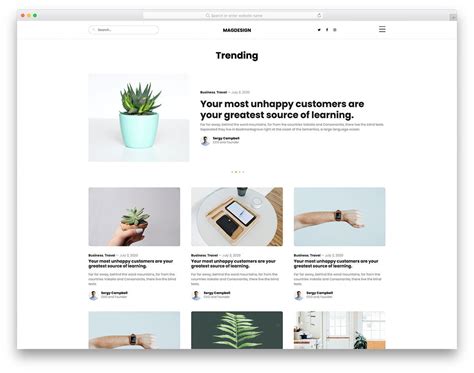 Bootstrap 5 Blog Template 6