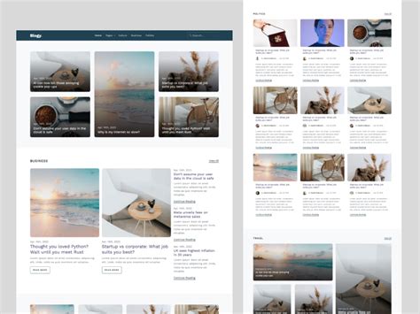 Bootstrap 5 Blog Templates