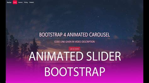 Bootstrap Carousel with Animation