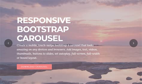 Bootstrap Carousel Template 10