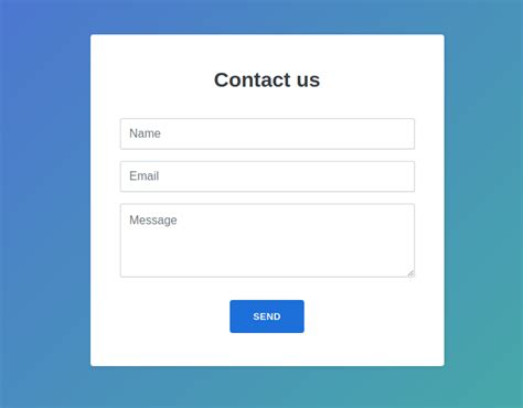 Example 1 of Bootstrap Contact Form Template