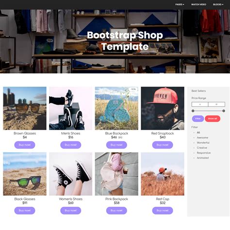 Bootstrap Ecommerce Website Template Best Practices