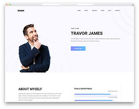 Bootstrap Portfolio template is a great choice for those who want a responsive design