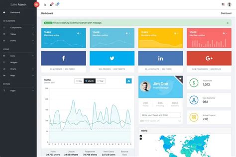 Bootstrap Simple Admin Template Screenshot