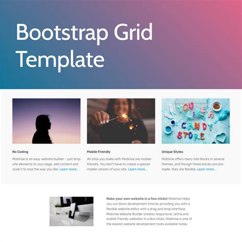 Bootstrap Template Design