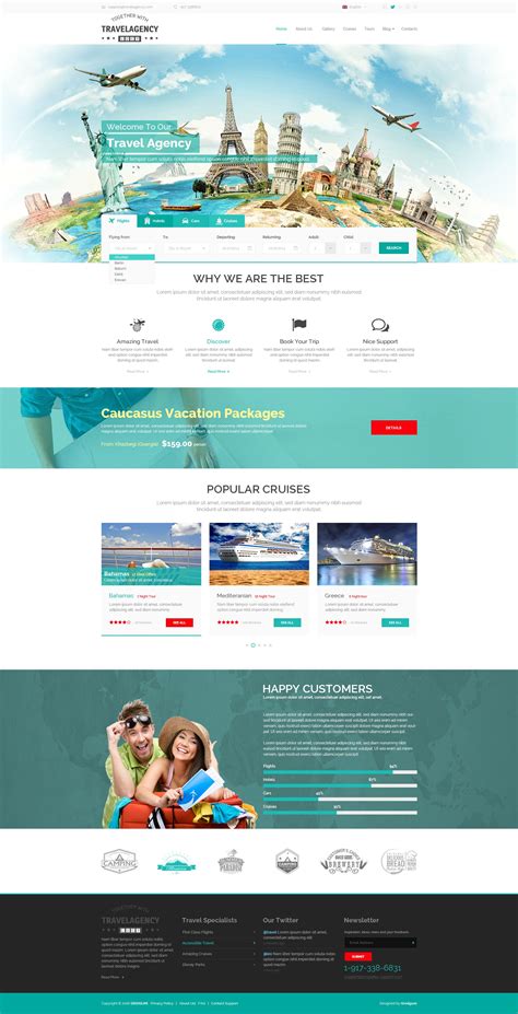 Bootstrap Template for Travel Agency Image 1