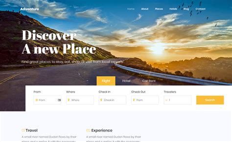 Bootstrap Template for Travel Agency Image 2