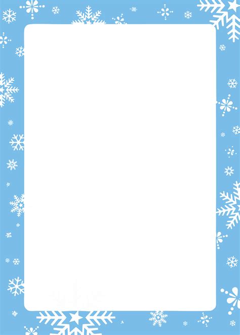 Border papers for winter-themed projects