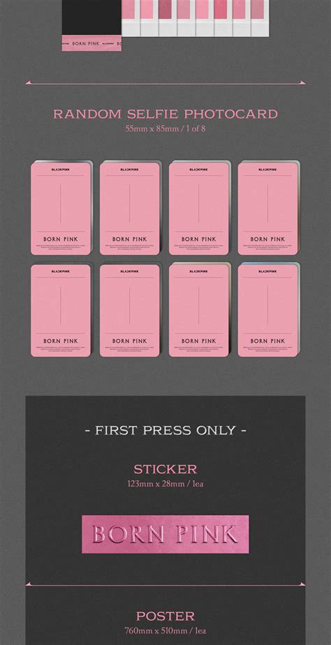 Born Pink Inspired Photocard Template