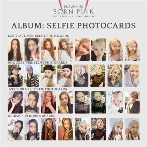 Born Pink Inspired Photocard Template Design