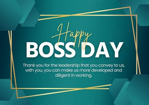 Boss Day Card Templates for Him